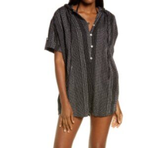 Elan Hooded Pheasant Cover Up Romper